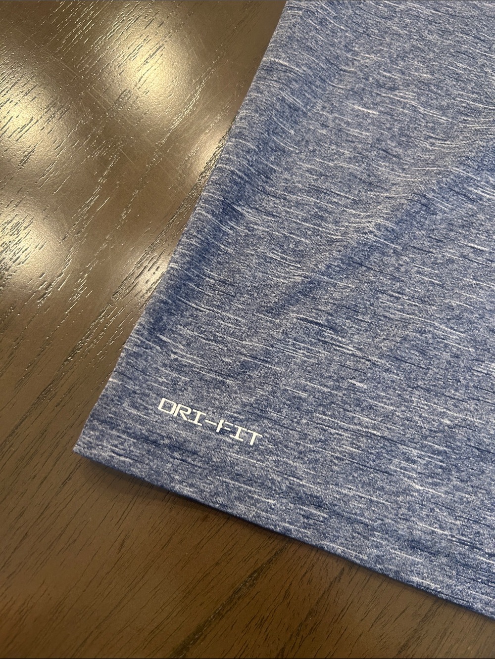 Nike Heathered Blue Short-Sleeve Dri-FIT Athletic Tee - Picture 2 of 5